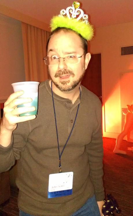 John Scalzi enjoys Capricon 32